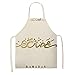 1 Pc z nadrukiem bawełniana pościel domowe gotowanie do pieczenia talia Bib muzułmański Ramadan fartuch kuchenny dla kobiet-2WQ-46511-007,65x53cm