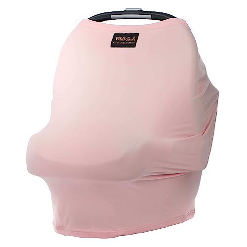 Image of Milk Snob Original 5-in-1 Luxe Cover in Ballet Slipper - Added Privacy for Breastfeeding, Baby Car Seat, Carrier, Stroller, High Chair, Shopping Cart, Lounger Canopy, Newborn Essentials, Nursing Top
