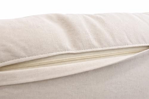 Image of Dolce Sueno Embroidered Lumbar Cushion Cover 12x20 Inch - Decorative Rectangular Throw Pillow Cover for Sofa Bed Living Room - Fancy Boho Home Decor Cushion Case Pack of 1