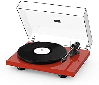 Pro-Ject Debut Carbon EVO, Audiophile turntable with Carbon Fiber tonearm, Electronic Speed Selection and pre-mounted Ortofon 2M Red phono cartridge (High Gloss Black)