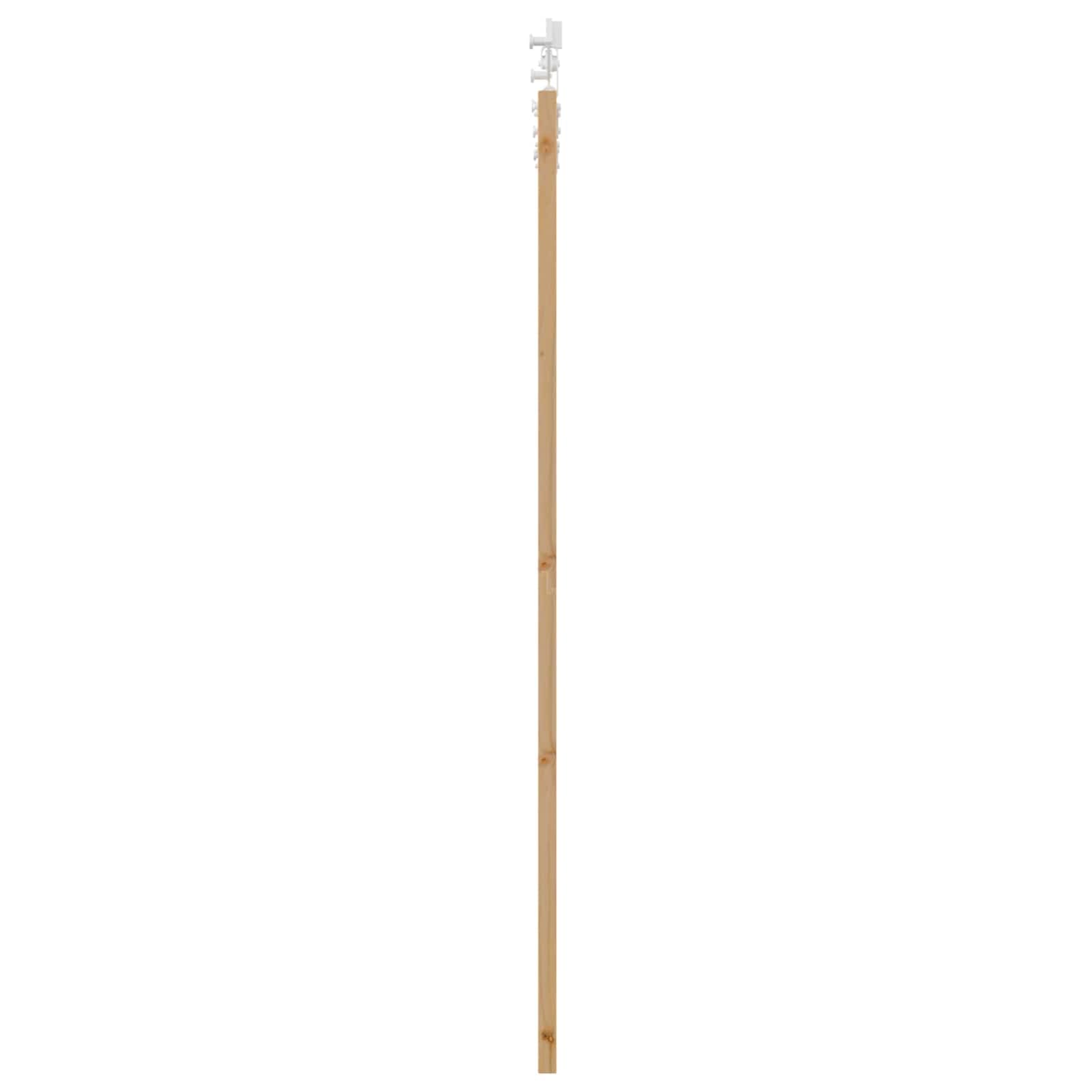 Schiebetür aus Massivholz, 86 x 198,5 cm, platzsparendes Design mit oberem Schiebemechanismus, für Wohnzimmer und Schlafzimmer3445528