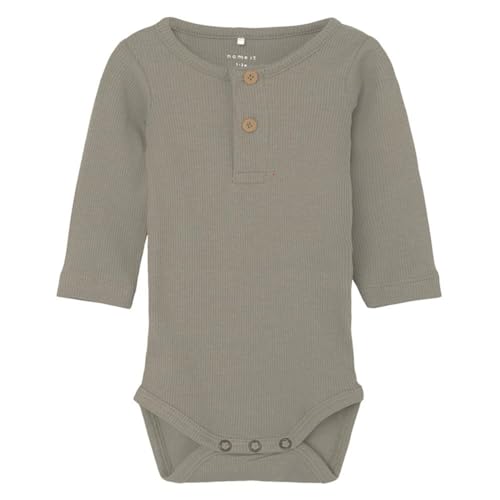 NAME IT Baby - Jungen Nbmkab Ls Body Noos, Pure Cashmere, 92