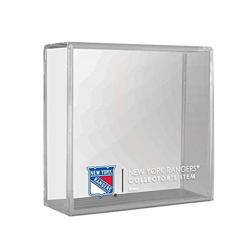 Inglasco New York Rangers Official NHL Collectors Presentation Display Case for Single Puck