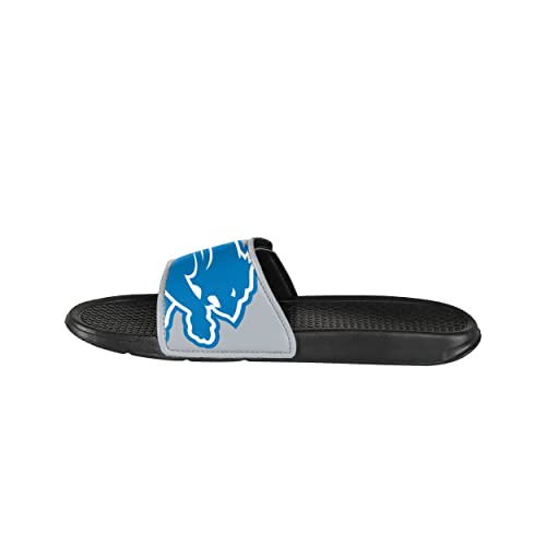Image of FOCO mens NFL Team Cropped Big Logo Shower Sport Slide Flip Flop Sandals