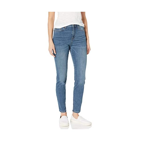 Amazon Essentials Women's High-Rise Skinny Jean, Medium Wash, 10