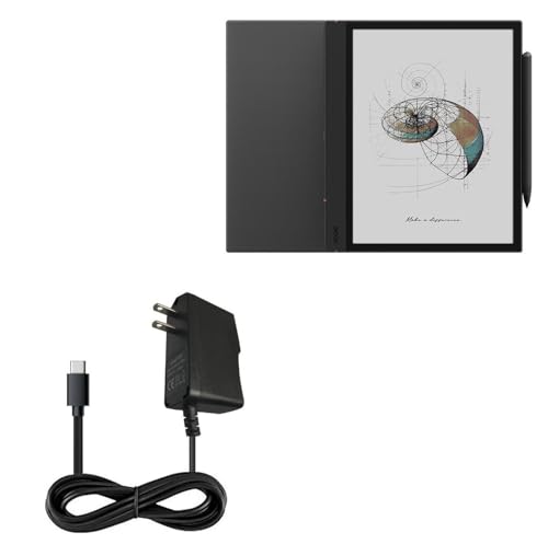 BoxWave Charger Compatible With Boox Note Air 4 C - Wall Charger Direct (15W), Rapid Charge your device with built-in 3ft Cable