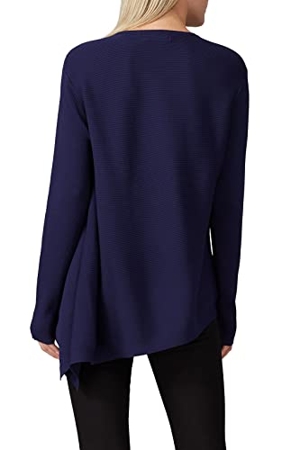 Image of Rent The Runway Pre-Loved Blue Asymmetrical Knit Pullover
