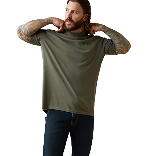 Image of ARIAT Men's Rebar Cotton Strong Logo Short Sleeve T-Shirt