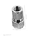 Homoyoyo Compression Fitting Tube Connector Stainless Steel Heavy Duty Pressure Gauge Adapter for Industrial Plumbing Applications