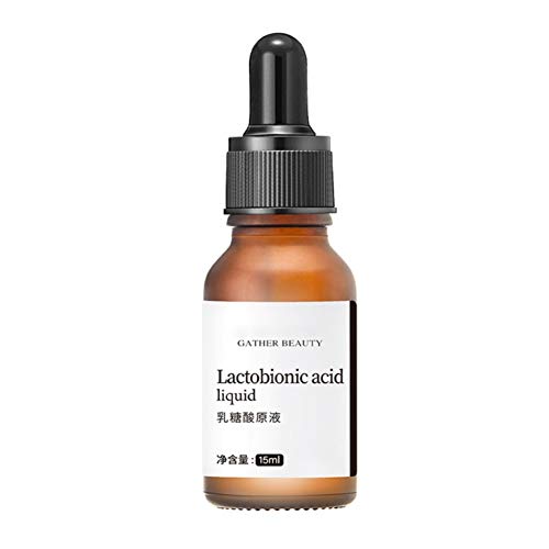 Ofanyia Lactobionic Acid Serum, Hydrating Anti-Wrinkle Anti-Aging Skin Care Facial Essence Oil, Shrinks Pores Control Oil Lactobionic Acid Essence 15ML
