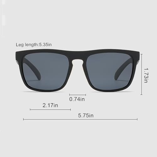 Sleek Square - Frame Sunglasses with Black Rim - Single Unit2
