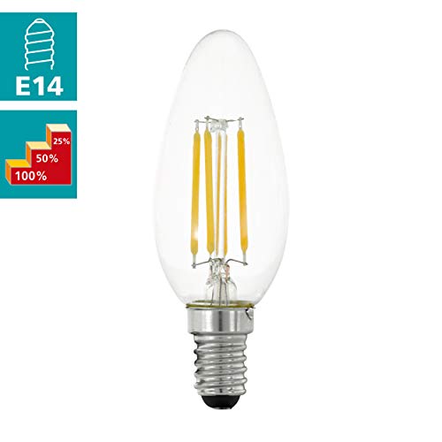 EGLO E14 LED, 3 step dimmable vintage filament candle light bulb - Image 2