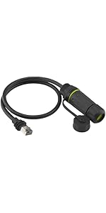 2 Connettori RJ45 IP65 Impermeabili Per Montaggio A Pannello - Ethernet Ad Alta Affidabilit&agrave;