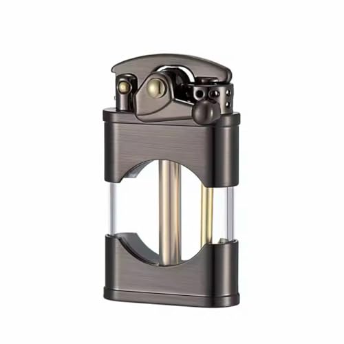 Encendedor mecánico ZORRO 660 en latón, recargable, negro