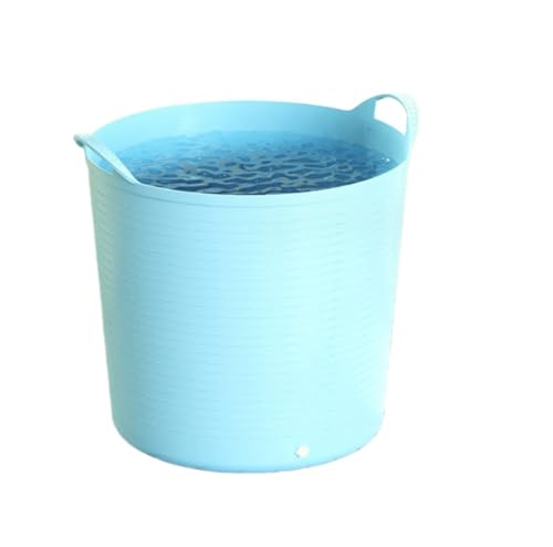 浴槽 シンプル浴槽 プラスチック製折りたたみ式燻蒸浴槽 スパ浴槽 家庭用小型全身浴槽 折りたたみ式浴槽 プラスチック製子供用風呂桶 ベビー用風呂桶 多機能収納バケツ とろみ浴室風呂桶 (ブルー)