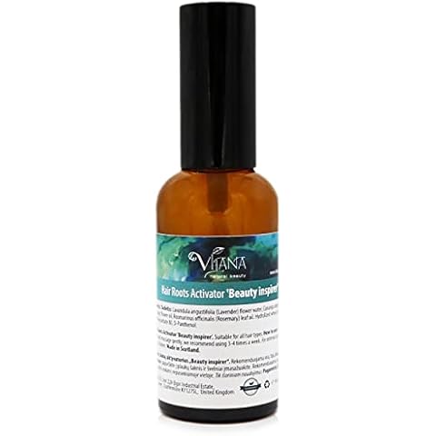 Beauty Inspirer Hair Serum 50ml with Atomiser by Vilana | Vegan Hair Serum - Strengthens the Roots and Stimulates Hair Growth | Natural Hair Oil for Dry Damaged Hair | Suitable for All Hair Types Cover
