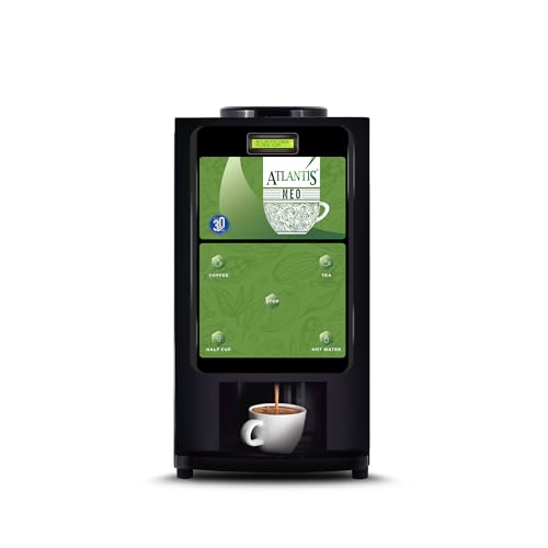 ATLANTIS Neo 2-Lane Premix Based Tea & Coffee Vending Machine | 3 Liters Hot Tank Capacity |...