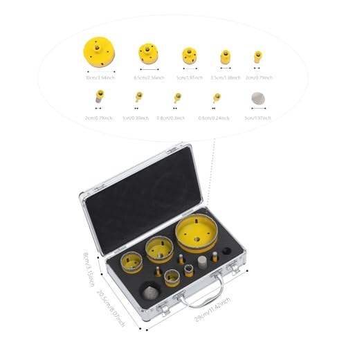 Juego de brocas de diamante 10 piezas con caja miniatura 2