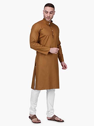 Image of Rajubhai Hargovindas Men's Premium Cotton Solid Kurta