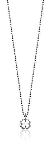 Alex Woo Mini Addition Clover Chain in Sterling Silver Pendant Necklace , 16"
