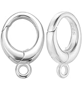 Amazon.com: Beebeecraft 1 Box 20Pcs Spring Ring Clasps 925 Sterling ...
