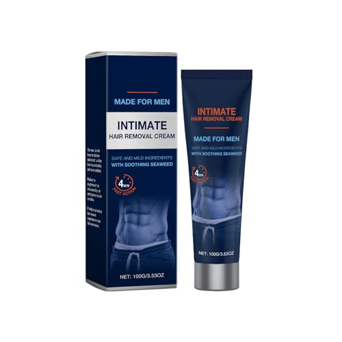 Crema Depilatoria íntima Premium, Crema Depilatoria Para La Zona íntima, Para Eliminar El Vello De La Piel Tatuada, Depilación Suave, Suavidad Duradera,100 Ml, Hair Soothee Cream