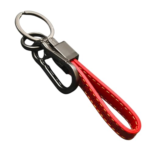 Image of Leather Keychain for Bike & Car Keys | 4 Color Leather with Durable 360 Degree Rotate head and Safety Metal Clip