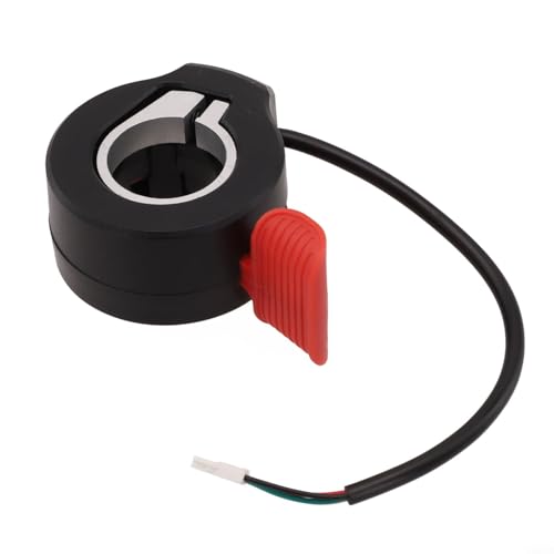 YJDOORPLAY Acelerador de acelerador de pulgar eléctrico 130X pieza de repuesto para control de velocidad de 14 cm de longitud de cable compatible con scooters motorizados (rojo)