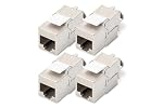 DIGITUS – DIGITUS Keystone-Modul Cat 6A – 4 Stück – Geschirmt – 500 MH