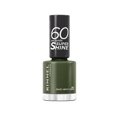 Rimmel London, 60 Seconds Super Shine, Esmalte de uñas, 882 Crazy About Cargo, 8 ml