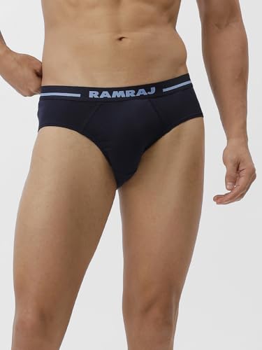 Image of RAMRAJ COTTON Men 100% Combed Cotton Outer Elastic Briefs (Pack of 2)