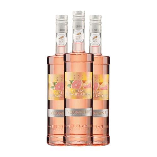 Crema de Licor Védrenne Pampelmusenlikör Nuits-Saint-Georges 70 cl (Caja de 3 Botellas de 70 cl)
