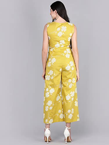 Image of Vaamsi Women's Cotton Above The Knee Jumpsuit