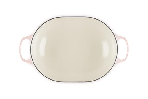 Image of Le Creuset Enameled Cast Iron Oval Casserole with Lid, 3.75 qt., Peche