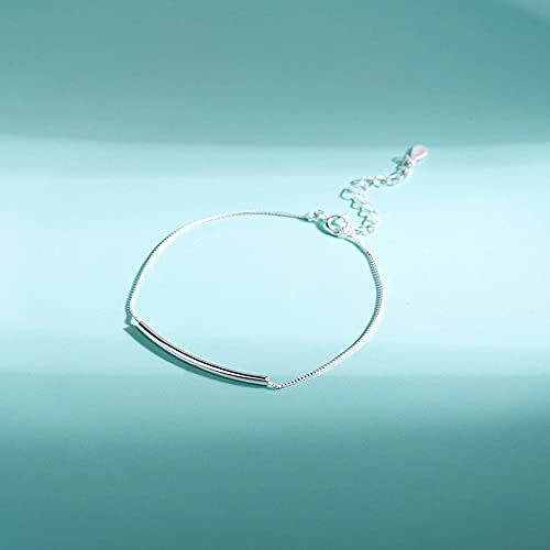 Bracelet en argent 925 anti-allergie taille réglable pour peaux sensibles