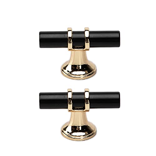 BOZONLI 2pcs Drawer Knobs Cupboard Knobs Cabinet Knobs Single Hole T Bar Handles Knobs for Chest of Drawers