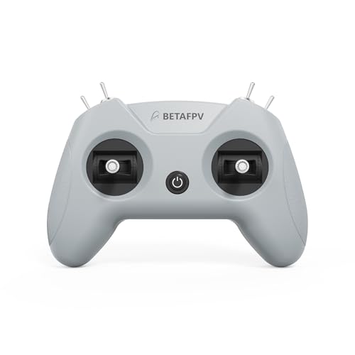 BETAFPV LiteRadio 2 SIM Controlador de Simulador de Vuelo para Principiantes en FPV, Compatible con la Mayoría de Plataformas como DRL/Uncrashed/VelociDrone/Phoenix RC/TryP/Aerofly RC 8 Modelo 2/Gris