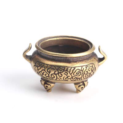 Petit brûleur d'encens Feng Shui en cuivre pour une ambiance zen à la maison
