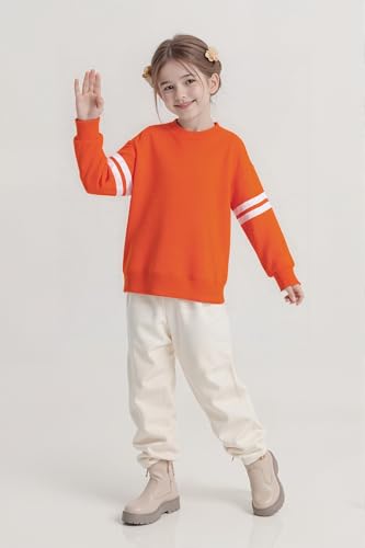 Image of SELINK Girls Big Kids Long Sleeve Striped Color Block Pocket Tees