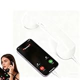 Type-C Retro Telephone Style Landline Handle Receiver, Bluetooth USB Phone Handset for iPhone, Vintage Retro Phone for Cell Phone, Native Union Turn Cell Phones into Landline