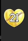 notebook #21: softball lucky favorite number composition notebook | 110 college ruled pages