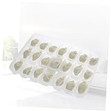 BESTonZON Dumpling Storage Box, Food Storage Containers with Lids, Reusable 21 Grid Dumpling Box Bins Holder with Lids for Refrigerator, Good Sealing Stackable Food Containers for Kitchen and Fridge