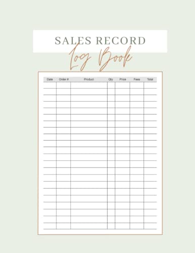 Sales Record Log Book: A Notebook To Keep Track Of Orders That Have Been Received - Simple Sales Tracker For Small Business image 2