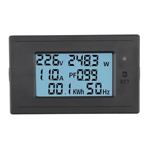 AC 5A 10A 20A 100A fW^dv dv 6-in-1 @\eX^[ LCD GlM[eXg[^[ d͌v 1(5A 1100W)