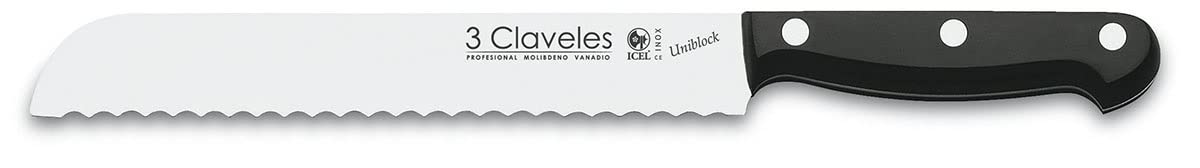 3 Claveles Ash Uniblock - Juego de 5 cuchillos y tijera con bloque en Madera de Fresno