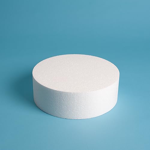 9" Round Polystyrene Cake Dummy 3" Height
