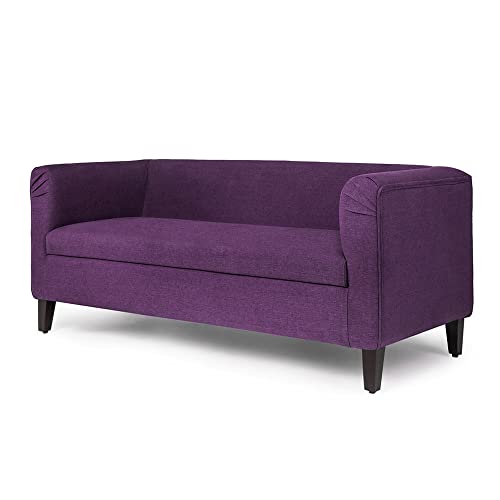 Image of Wakefit Sofa Set | 3 Year Warranty | Sofa 2 Seater, 2 Seater Sofa for Living Room, Wooden Sofa Set, Couch Sofa for Living Room - Miami(Tahoe : Grape Purple)