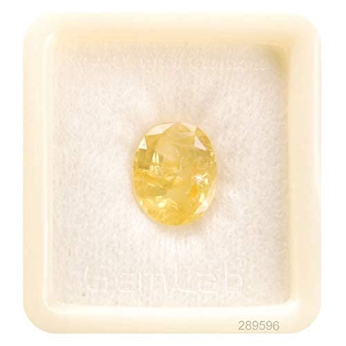 JAGDAMBA GEMS Yellow Sapphire Stone Original Certified Ceylon Pukhraj Gemstone Unheated Untreated 8.45 Carat/9.25 Ratti Ceylon Yellow Sapphire Stone (B07V1FMQ9W) Amazon Price History, Amazon Price Tracker