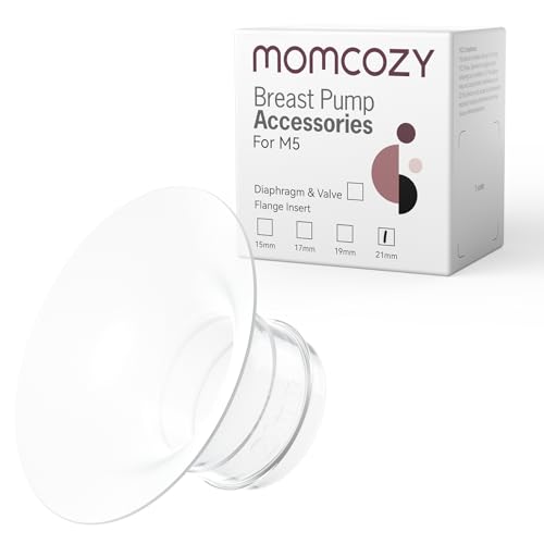 Momcozy Flange Insert 21mm Compatible with Momcozy M5. Original M5 Breast Pump Replacement Accessories, 1PC (21mm)