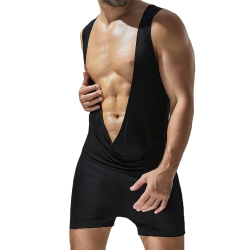 Men Casual Bodysuits Leotard Athletic Supporters Wrestling Singlet Jumpsuits Seamless Onesie Shapewear2